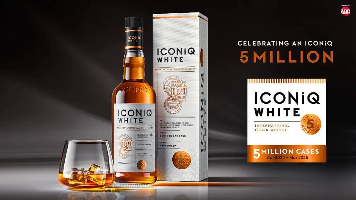 ICONiQ White Whisky celebrates a record-breaking 50 lakh cases sold in FY24-25, making it India’s fastest-growing premium whisky brand.